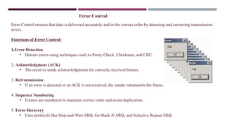 Comprehensive Overview of Data Link Layer and MAC Protocols in ...