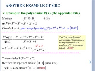 39
ANOTHER EXAMPLE OF CRC
 