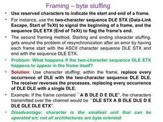 CN UNIT 2 ECE Dept PRESENTATION TO EXPLAIN DATALINK LAYAER ...