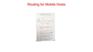 Routing for Mobile Hosts
 