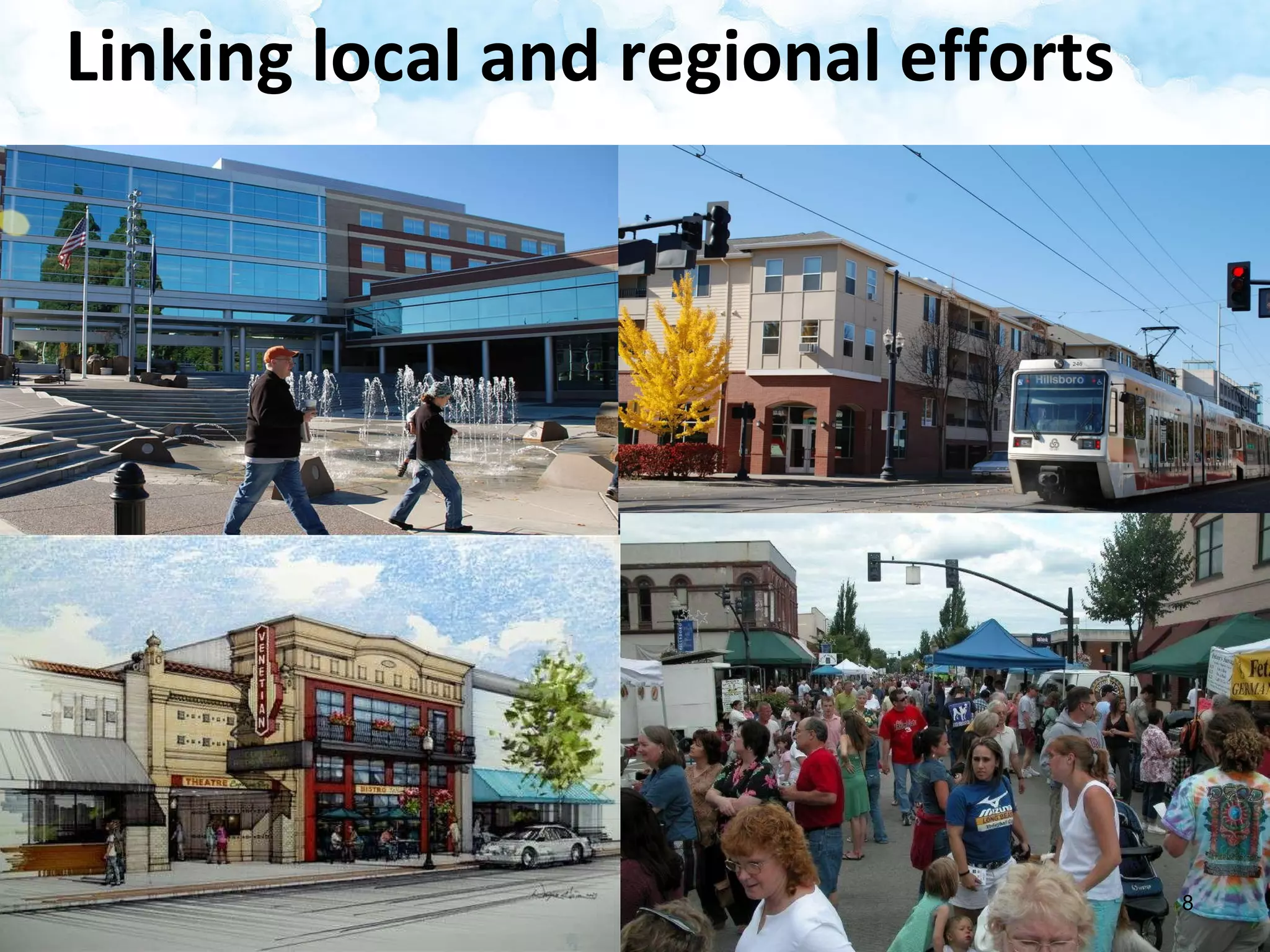 Linking local and regional efforts 