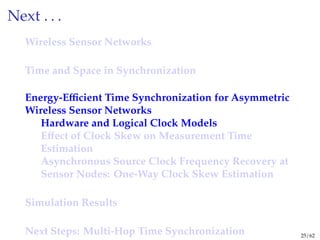 Energy-Efficient Time Synchronization in Wireless Sensor Networks | PDF
