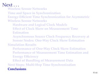 Energy-Efficient Time Synchronization in Wireless Sensor Networks | PDF