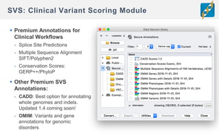 CNV, GWAS & Clinical Analysis Advancements in SVS | PPT