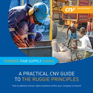 1
A PRACTICAL CNV GUIDE
TO THE RUGGIE PRINCIPLES
How to address human rights violations within your company or branch
TOWARDS FAIR SUPPLY CHAINS
 