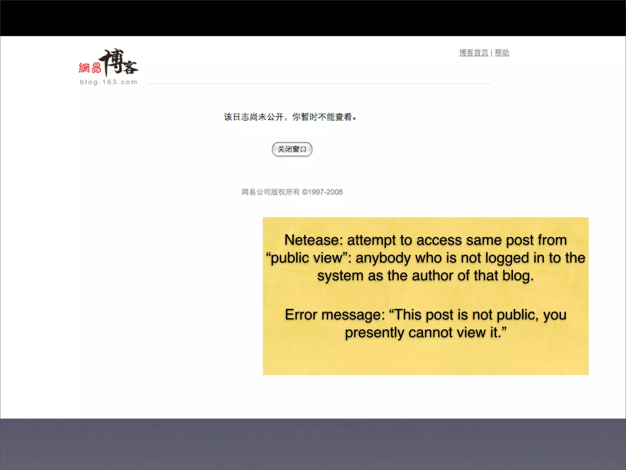 Censorship by Chinese Blog-hosting Companies
