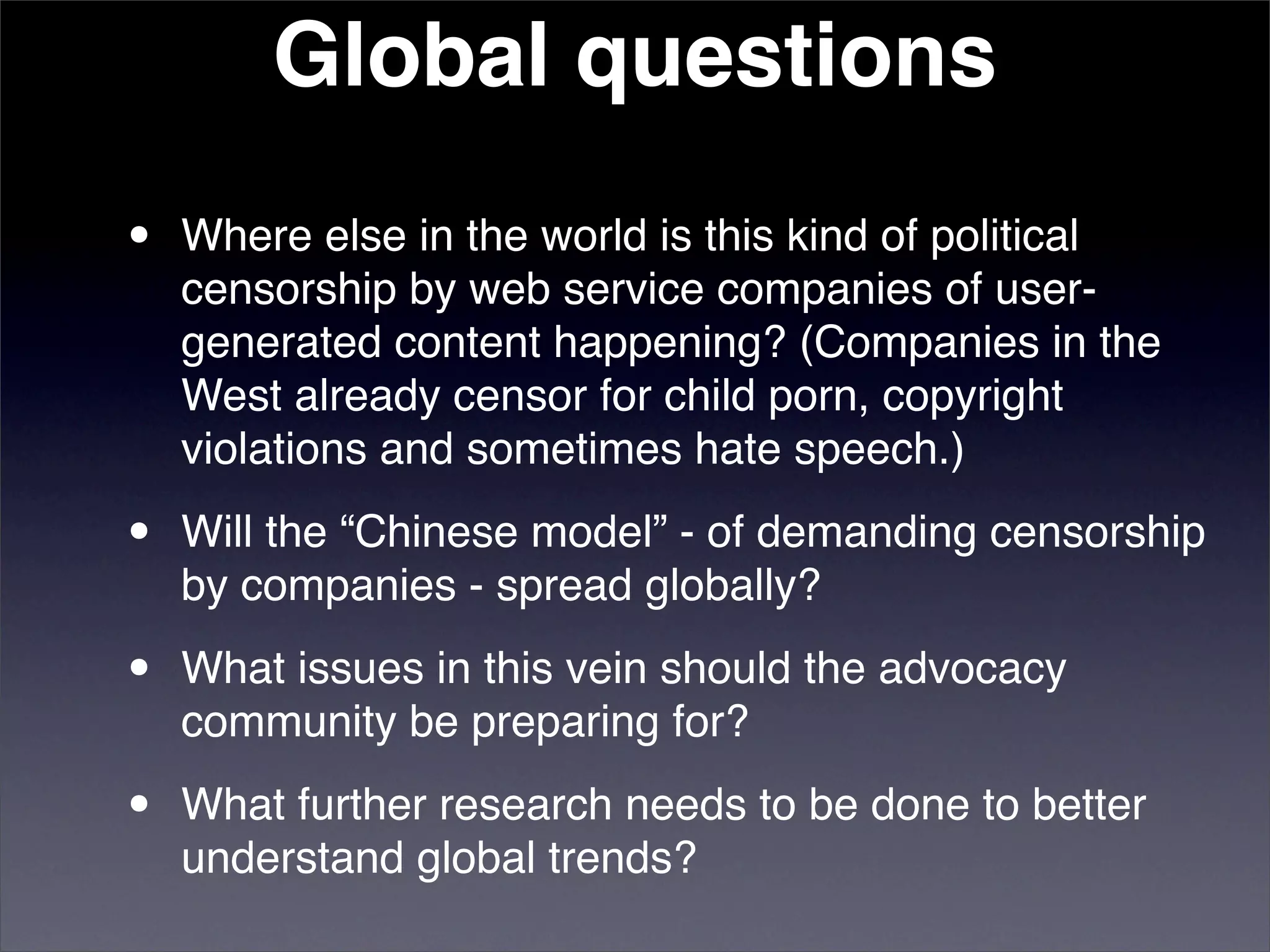 Censorship by Chinese Blog-hosting Companies