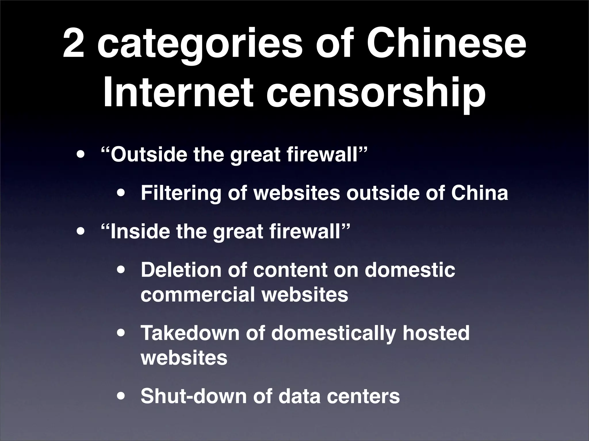 Censorship by Chinese Blog-hosting Companies