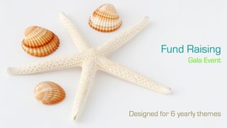 Fund Raising
                  Gala Event




Designed for 6 yearly themes
 