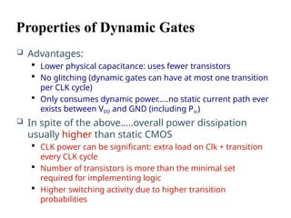 Dynamic Gate CO-3 Part-2 combinational logic vlsi design | PPTX