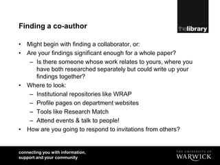 Co authorship and attribution | PPTX