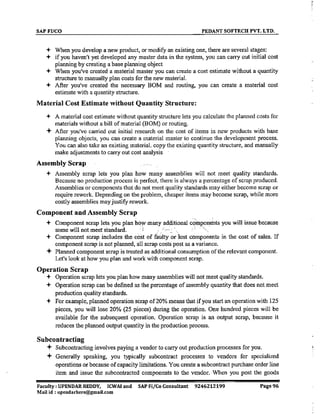 SAP CO  by upendar reddy,icwai