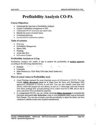 SAP CO  by upendar reddy,icwai