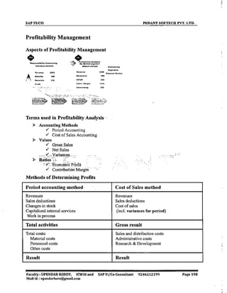 SAP CO  by upendar reddy,icwai