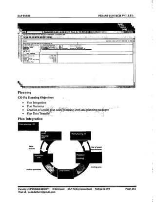SAP CO  by upendar reddy,icwai