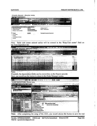SAP CO  by upendar reddy,icwai