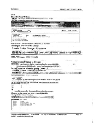 SAP CO  by upendar reddy,icwai