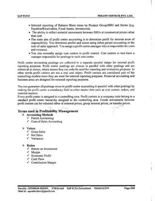 SAP CO  by upendar reddy,icwai