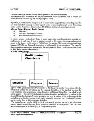 SAP CO  by upendar reddy,icwai