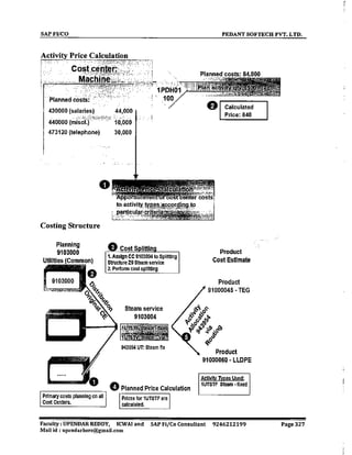 SAP CO  by upendar reddy,icwai