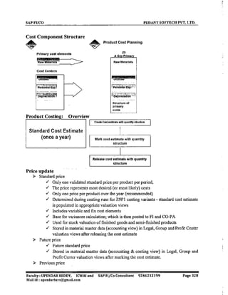 SAP CO  by upendar reddy,icwai