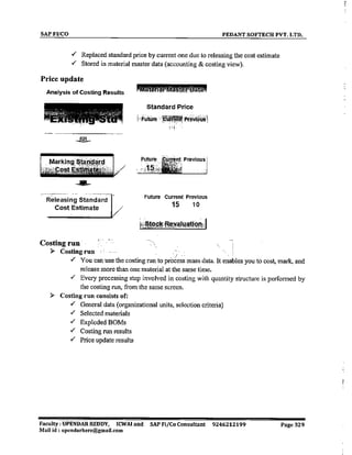 SAP CO  by upendar reddy,icwai