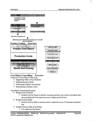 SAP CO  by upendar reddy,icwai