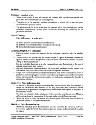 SAP CO  by upendar reddy,icwai