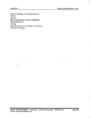SAP CO  by upendar reddy,icwai