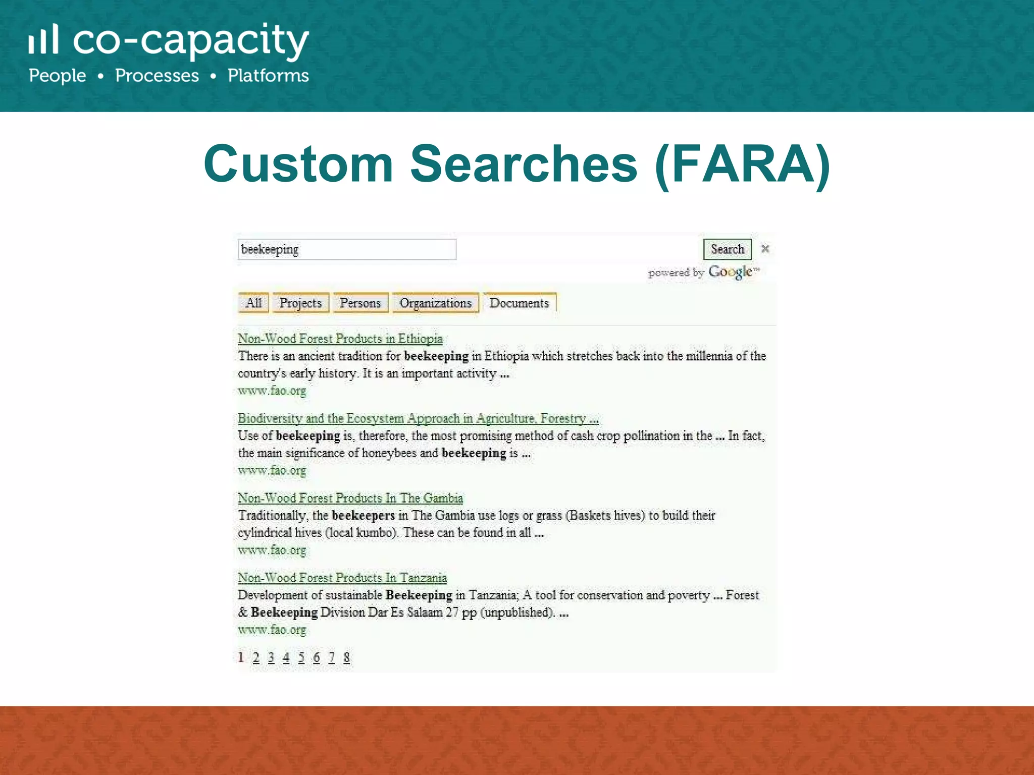 Custom Searches (FARA) 