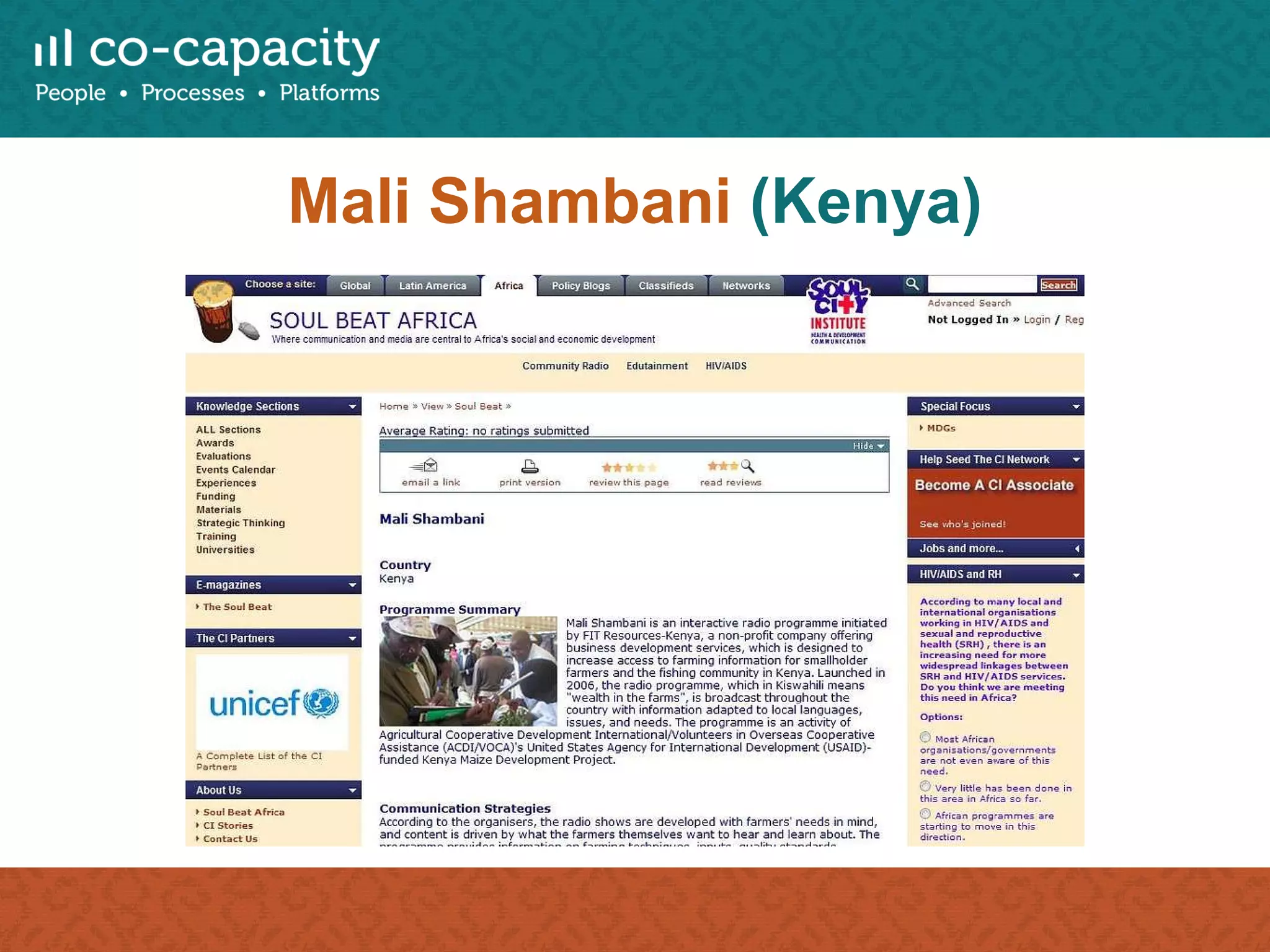 Mali Shambani  (Kenya) 