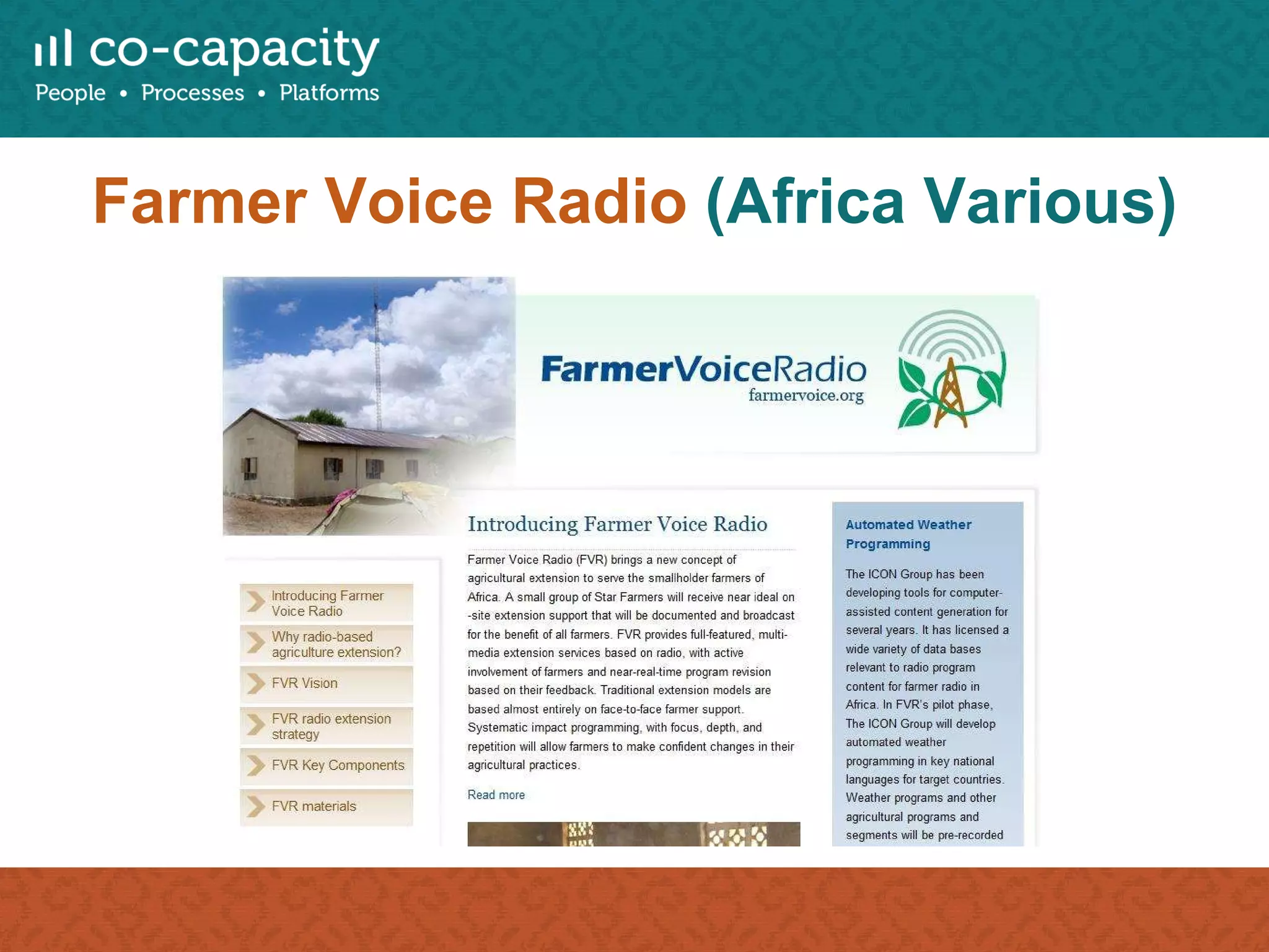 Farmer Voice Radio  (Africa Various) 
