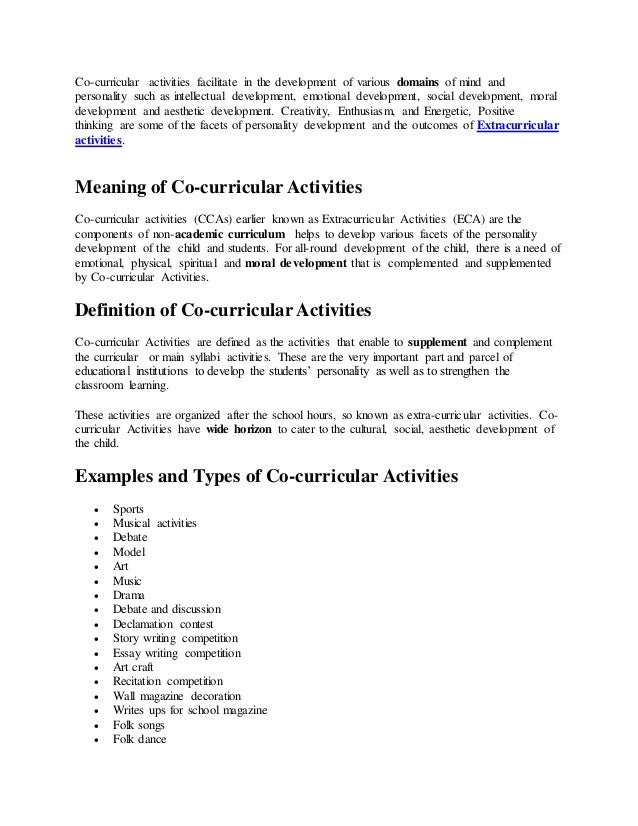 Essay on personality development by sports