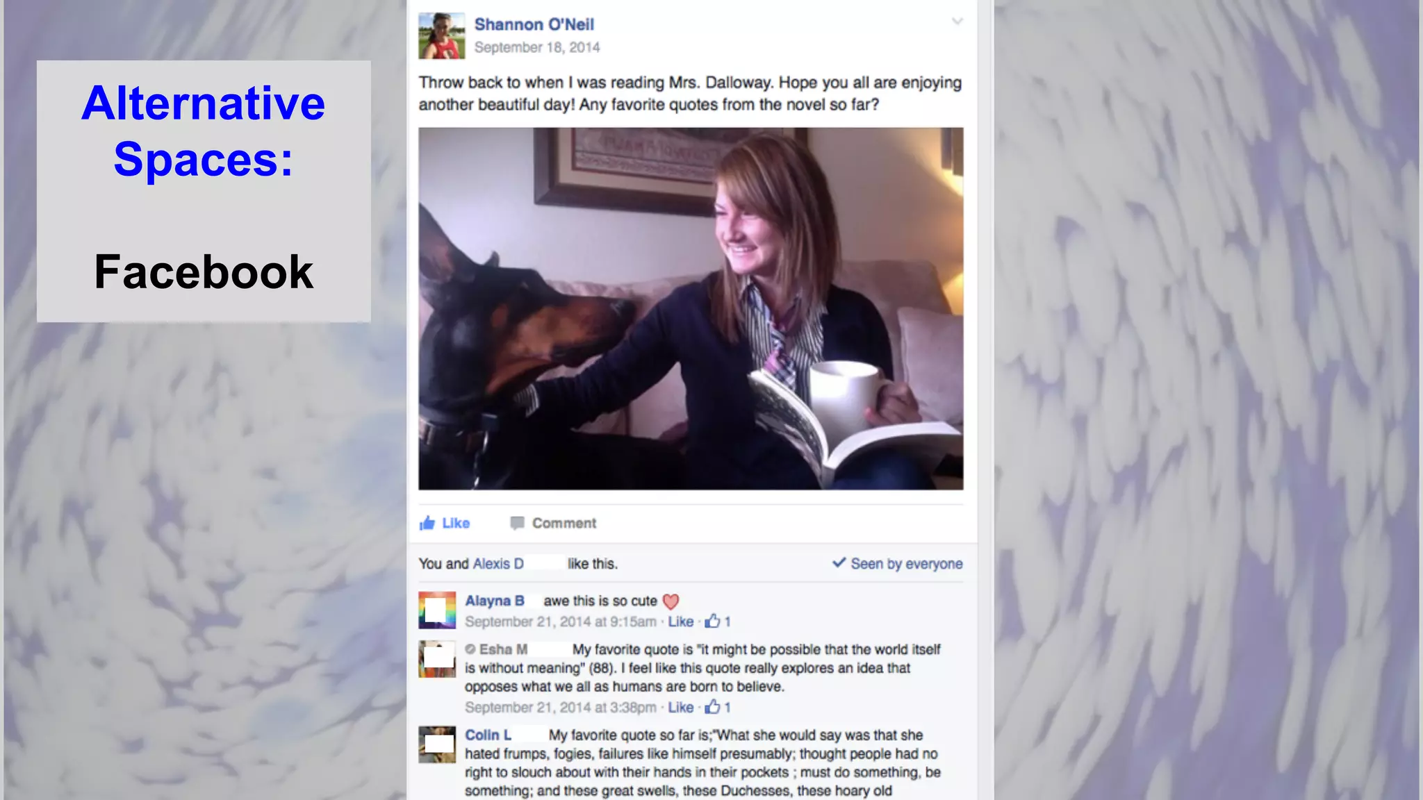 Alternative
Spaces:
Facebook
 