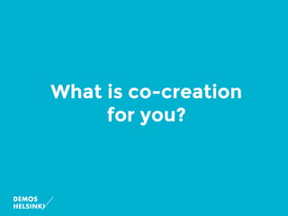 Co Creating Change Co creating Change | PDF