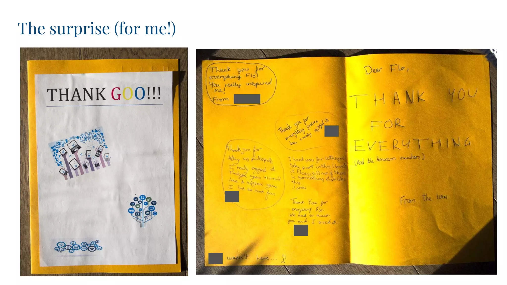 The surprise (for me!)
 