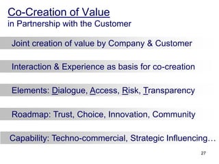 Co-creation of value in partnership with the Customer | PDF
