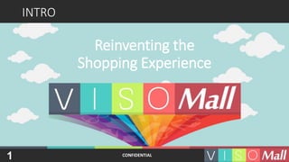 CONFIDENTIAL
INTRO
1
Reinventing the
Shopping Experience
 