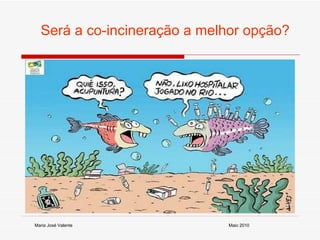 Maria José Valente Maio 2010 Será a co-incineração a melhor opção? 