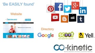 ‘Be EASILY found’
Website
Directory
 