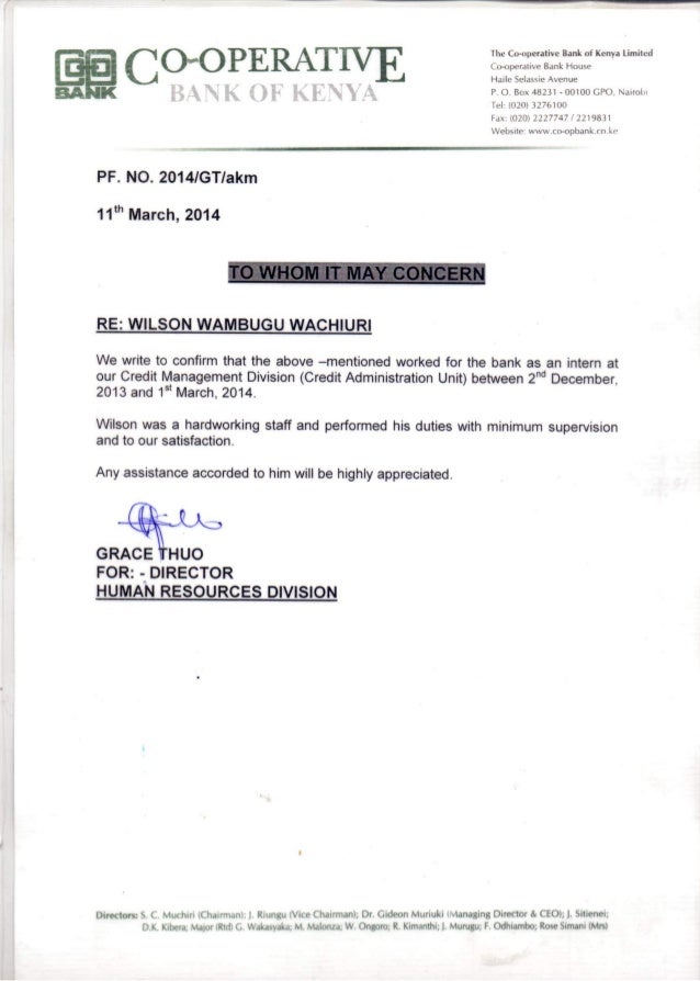 Co Operative Bank Of Kenya Recommendation