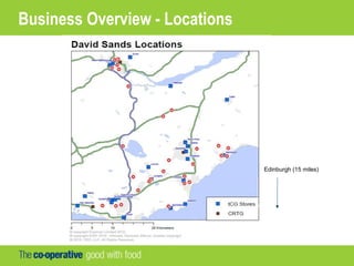 Business Overview - Locations
Edinburgh (15 miles)
 