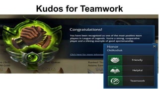Kudos for Teamwork
 
