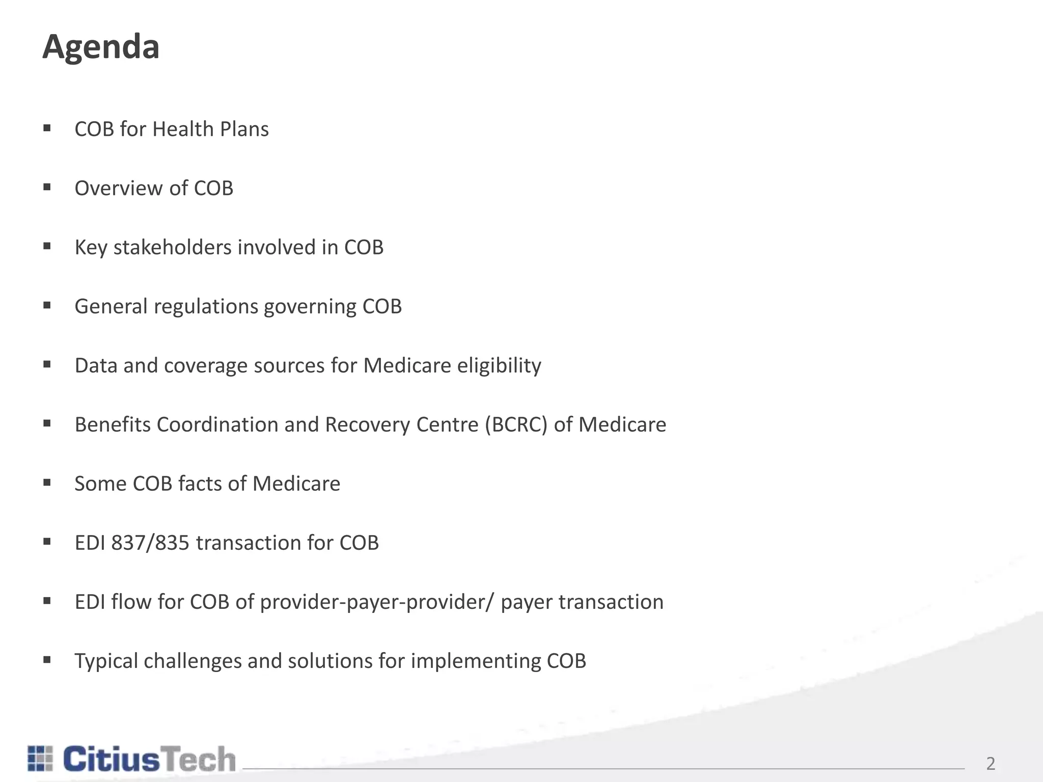 Cob Insurance Example Coordination of Benefits and its implications to Health Plans | PPTX