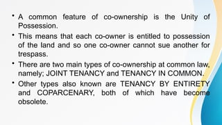 Comprehensive Guide to Co-Ownership of Land: Types, Rights, and ...