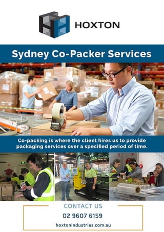 Sydney Co-packer Services Hoxton