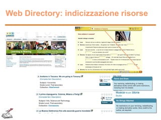 Web Directory: indicizzazione risorse

 