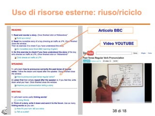 Uso di risorse esterne: riuso/riciclo
Articolo BBC
Video YOUTUBE

38 di 18

 
