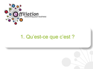 1. Qu’est-ce que c’est ?
 