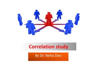 Correlation study
By Dr. Neha Deo
 